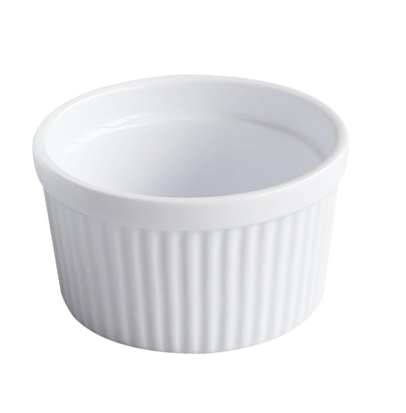 RAHAS Ceramic Ice Cream Bowl Set of 6 Dessert Bowl 100 ml White - Image 2