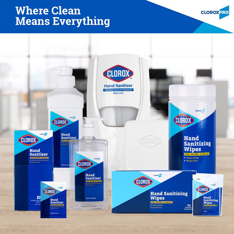 Clorox Pro Hand Wipes in Resealable Pouch - Alcohol Free Wipes for Hands with BZK for Travel Hand Wipe, 20 Count - Image 5