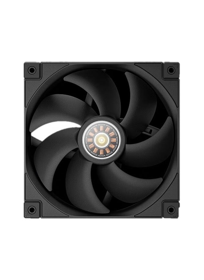 DEEPCOOL - FT14 140mm Black Single Fan – High-Performance PWM Cooling, Fluid Dynamic Bearing, Silent Operation, Superior Airflow for Cases & Radiators - Image 1