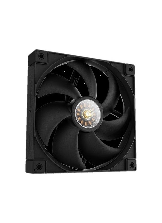 DEEPCOOL - FT14 140mm Black Single Fan – High-Performance PWM Cooling, Fluid Dynamic Bearing, Silent Operation, Superior Airflow for Cases & Radiators - Image 1