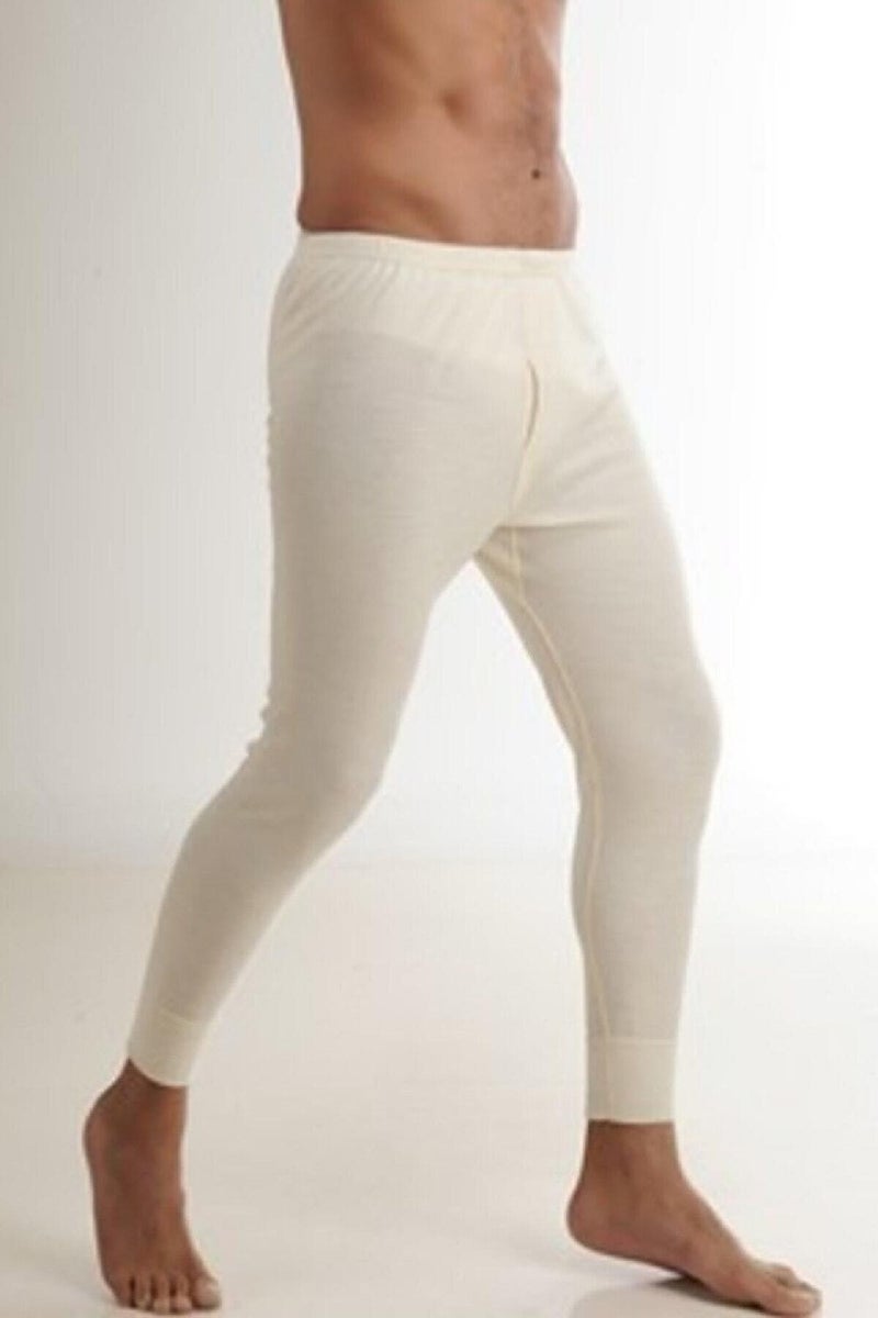 Hasyün Men's 100% Wool Long Sleeve Undershirt Tights Underwear Set 1002 - 1001- 1 Set  - Image 3