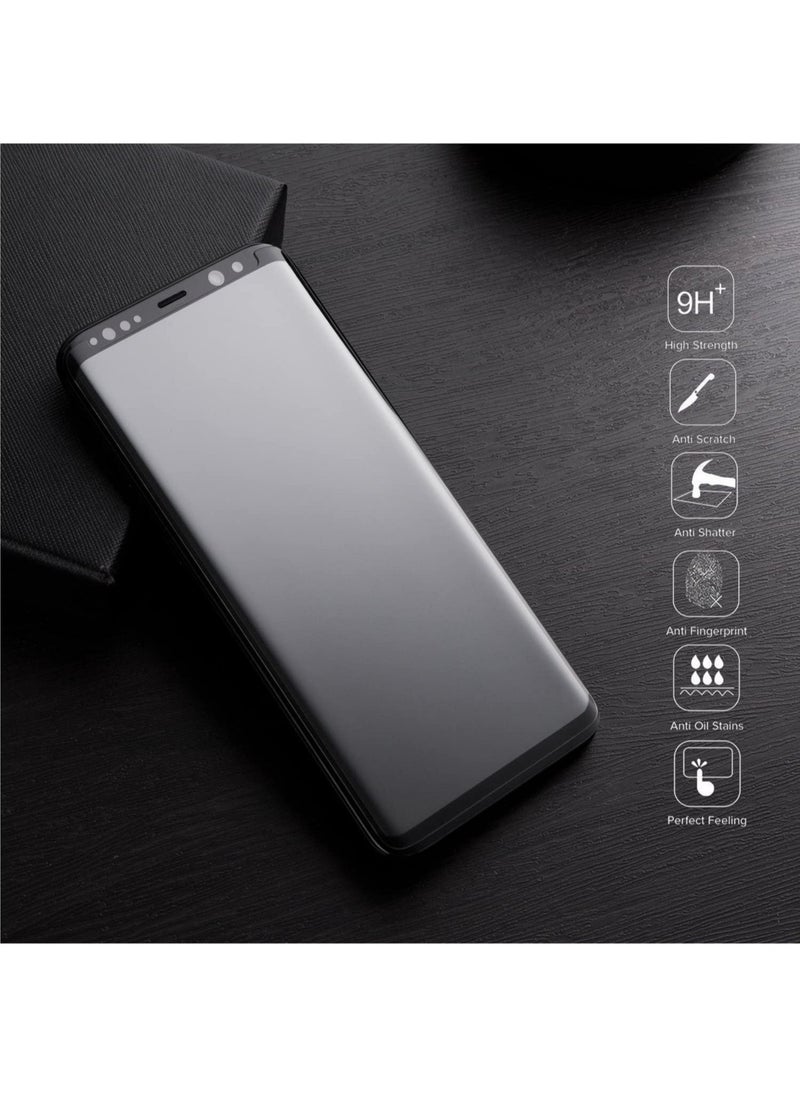 Raxoom Privacy Screen protector compatible with Samsung Galaxy Note9 Screen Protector Tempered Glass [Anti-Glare][HD Full Coverage][Easy Installation][Scratch Resistant][9H Hardness] - Image 2
