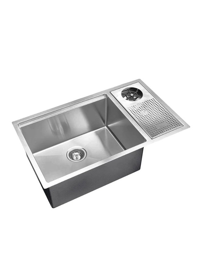 Wonderful-kitchens 7843A Silver Nano Stainless Steel Invisible Kitchen Sink Sink Only - Image 2