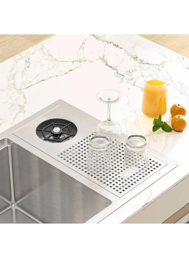 Wonderful-kitchens 7843A Silver Nano Stainless Steel Invisible Kitchen Sink Sink Only - Image 3