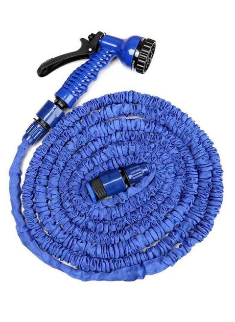 （Blue  100FT）7 - in - 1 Expandable Garden Hose (with American Adapter) - Car Washing and Gardening Watering Essential