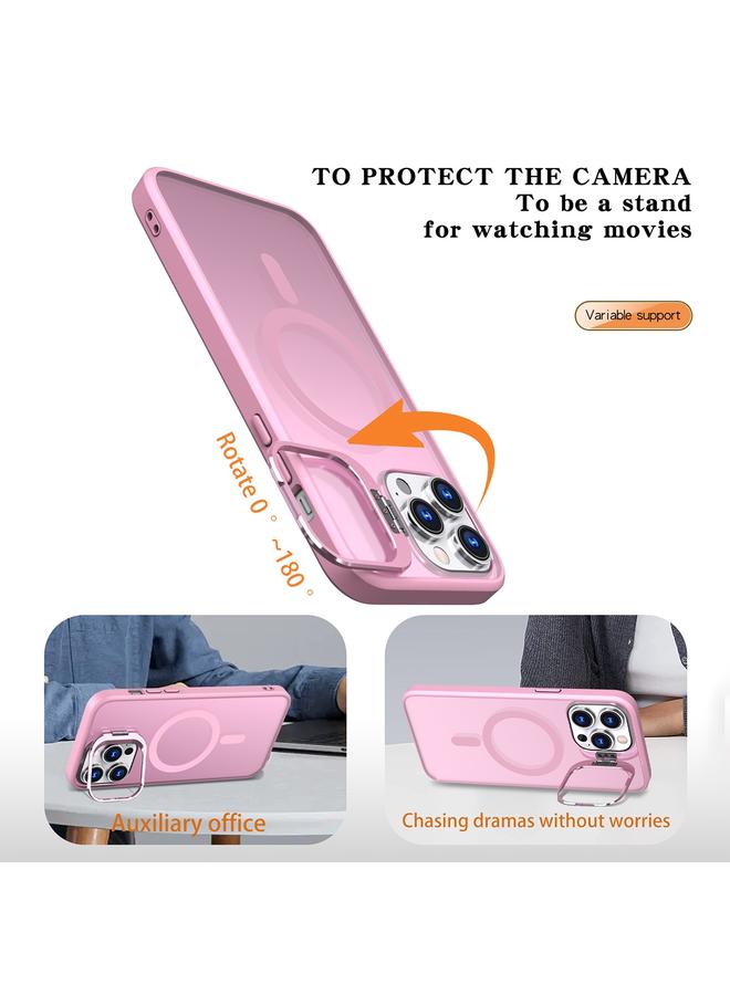 اس-توب جراب لهاتف iPhone 13 Pro حامل كاميرا معدني غير مرئي مع جراب مغناطيسي MagSafe للهاتف - Image 5