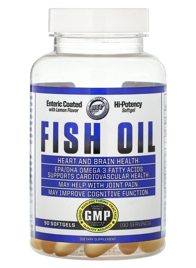hi tech pharmaceuticals Fish Oil Lemon 690 mg 90 Softgels - Image 1