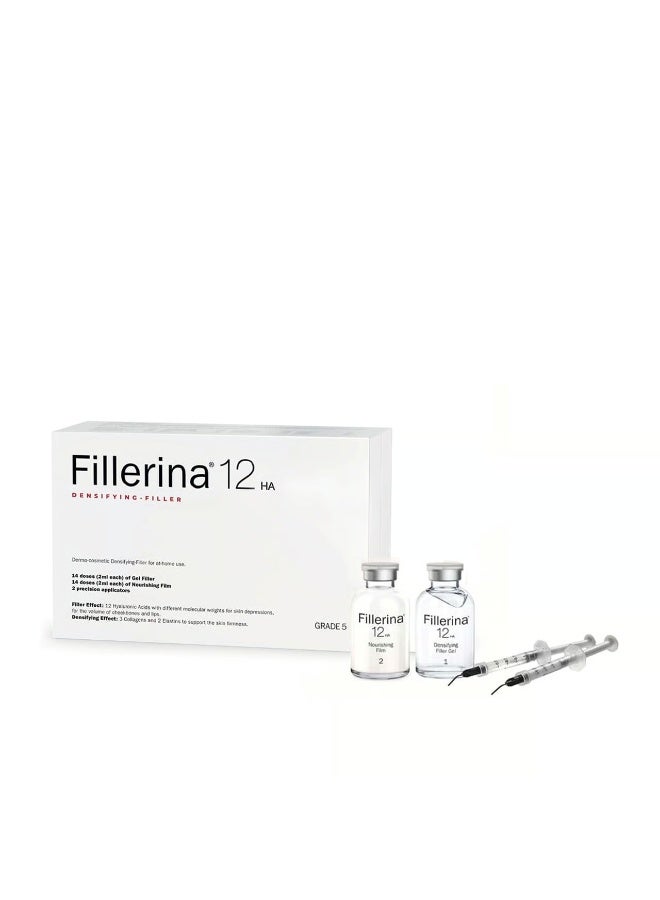 فيلرينا فيليرينا 12HA علاج تكثيف وتعبئة الوجه، درجة 5، مضاد للشيخوخة، 30 مل × 2 - Image 1