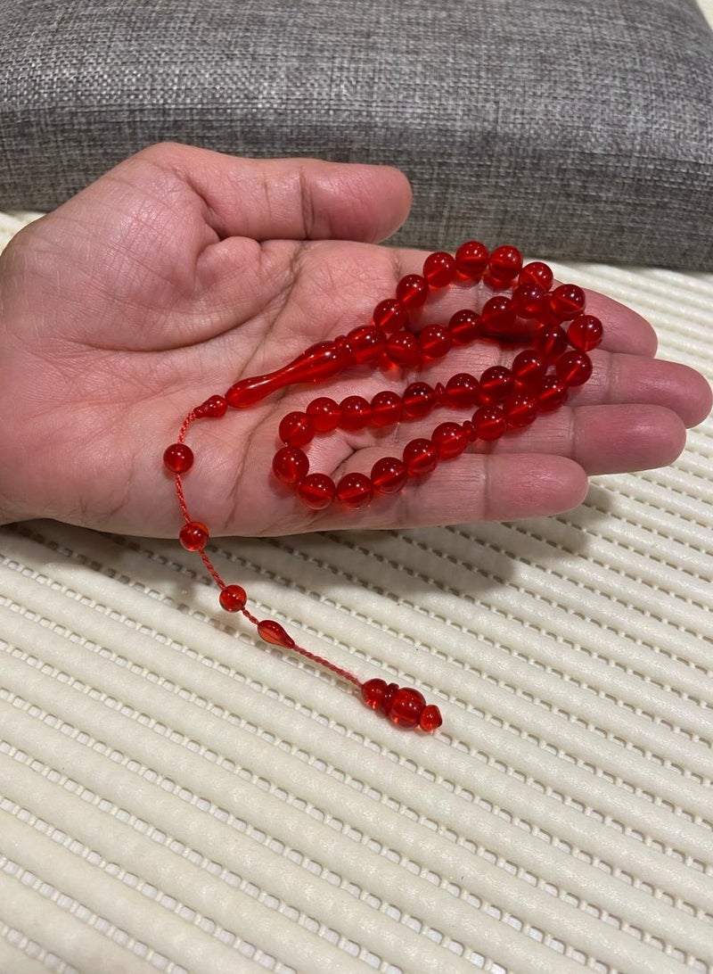 سبحة رجالية صغيرة من الفاتوران عدد الخرز 33 ومقاس الخرز 8mm - Image 2