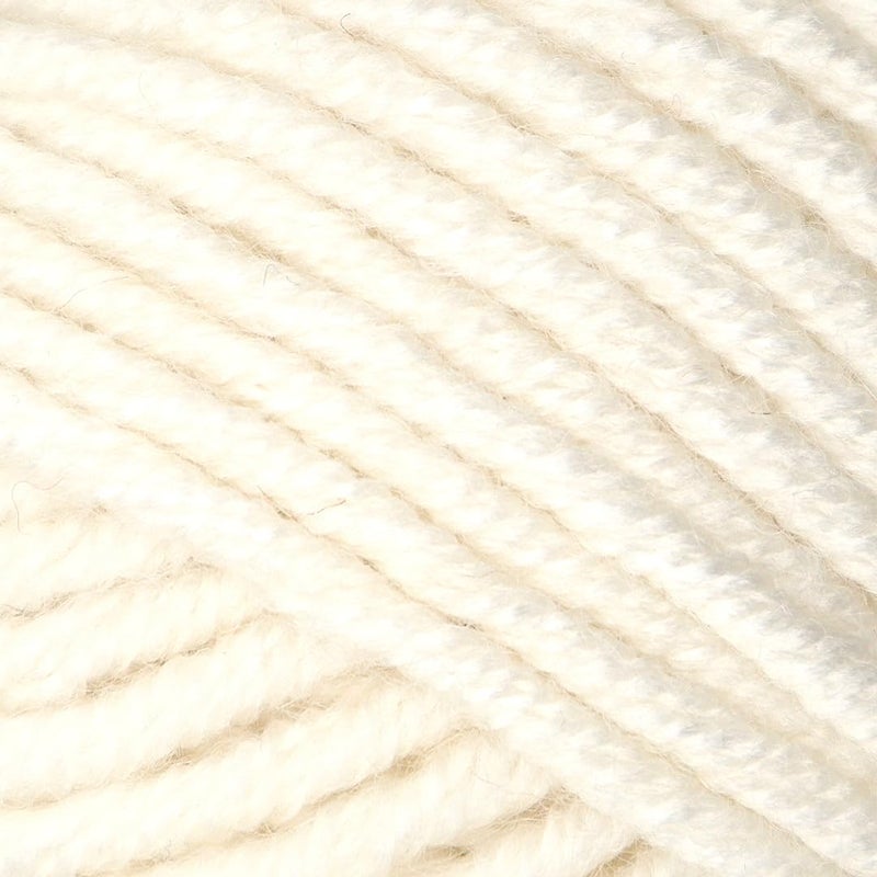 Estako Megastar, 75% Acrylic 25% Wool Yarn, Soft, Chunky Bulky Weight #5 for Crochet and Knitting 3.52 Oz (100g) / 120 Yrds (110m) (60169 - Off White) - Image 2