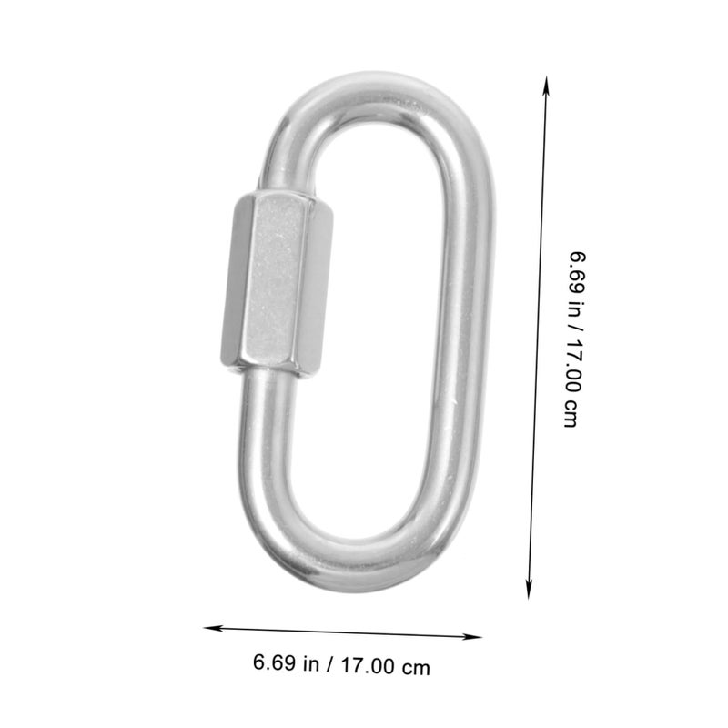 6pcs Heavy Duty Quick Link Chain Connector Clips For Outdoor Equipment Repair Carbon Steel - Image 5