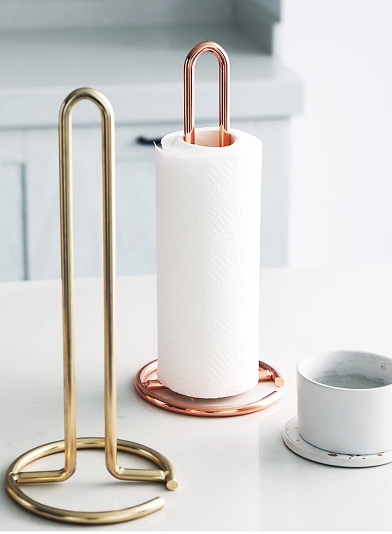 MIXDE Kitchen Paper Roll Holder, European tissue holder Stainless Steel Paper Towel holder for Kitchen Countertops and Dining Tables, Fits Standard and Jumbo Rolls - Image 3