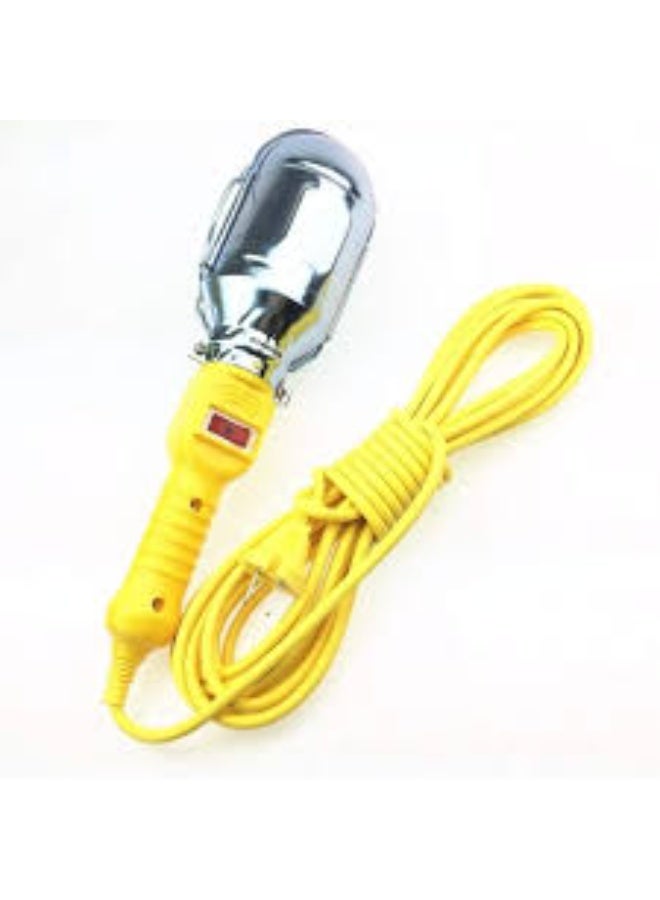 مصباح عمل متوهج عالي التحمل مزود بواقي معدني وسلك طويل - مثالي للبناء والميكانيكا والاستخدام الخارجي - Image 5