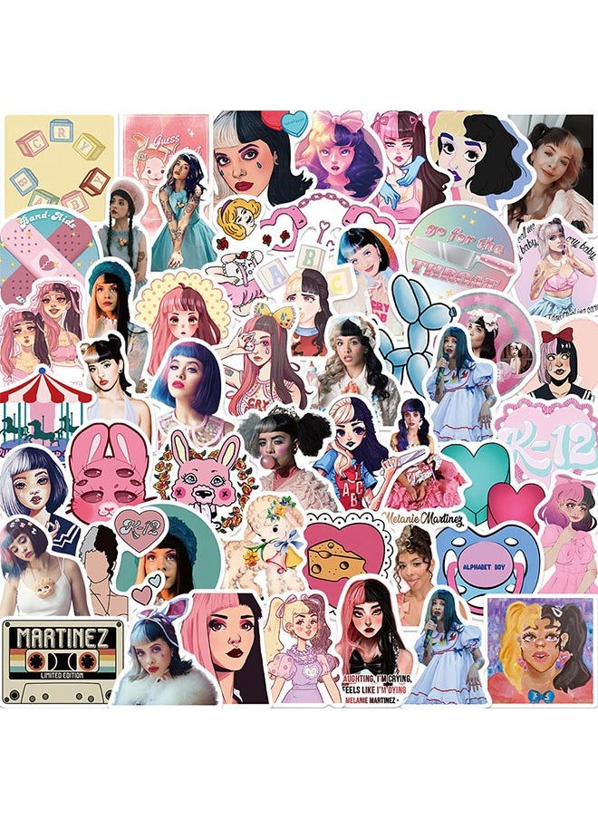 ZVEV 50-Piece Melanie Martinez Stickers Cute Vinyl Waterproof Sticker for Car, Luggage, Skateboard, Motorcycle, Stickers for Teens and Adults  - Image 1