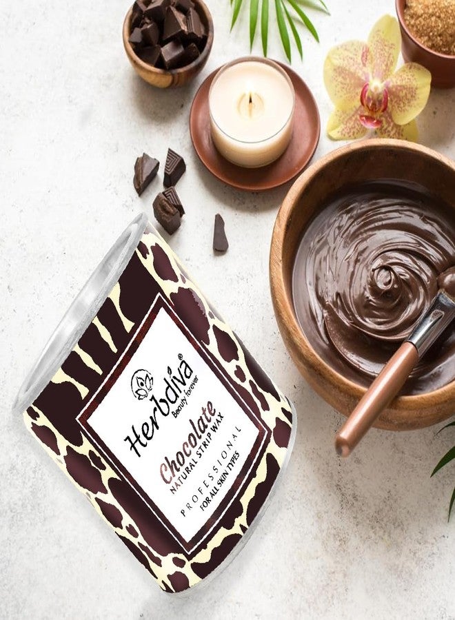 هيربيفا شمع هيربديفا لإزالة الشعر بالشوكولاتة، شرائح طبيعية، 1 كجم | عناية احترافية | طريقة مثالية لبشرة ناعمة كالحرير | مناسب لجميع أنواع البشرة - Image 4