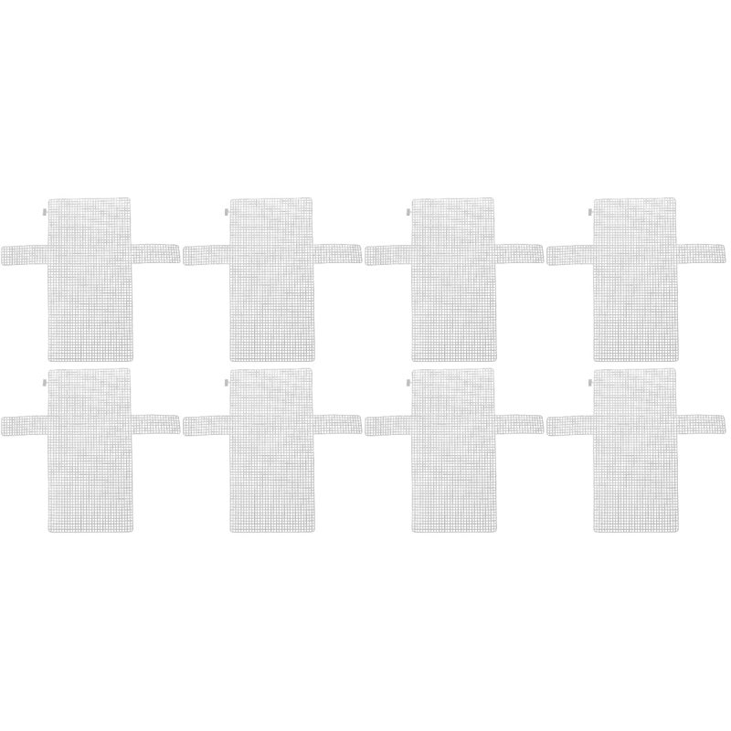 EXCEART 8 pcs Handbag to Weave mesh Canvas Supplies The Cross Accessories Wallet Hook Bag Plastic Grid Panel Plastic Canvas Supplies Canvas Purses Netting Material Plastic Piece Liner - Image 2