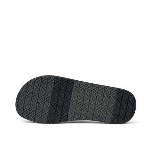 REEF Sandy Womens Beach Flip Flop, Soft Woven Strap Made From 100% Recycled PET, Black Neon, 8 - Image 3