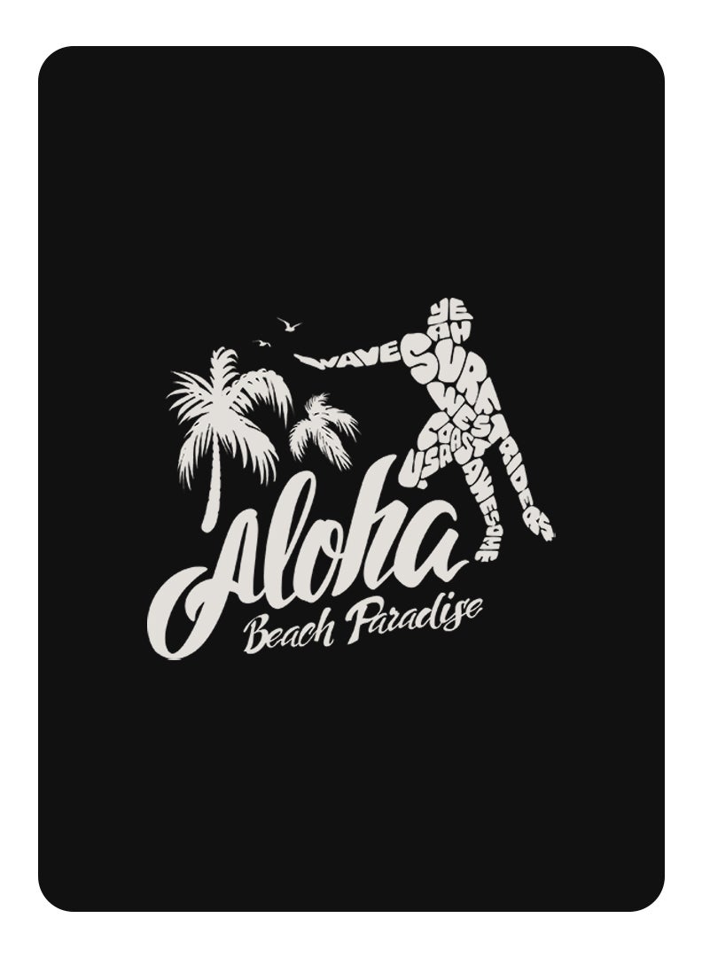 Theodor Protective Flip Case For Samsung Galaxy Tab A 10.1 - T580 2016 With Trifold Stand Auto Wake Sleep Shockproof Cover Aloha Beach Paradise white copy - Image 1