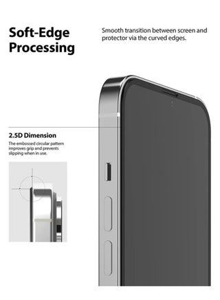 Tempered Dustproof Glass Screen Protector Compatible For iPhone 15 - view 4