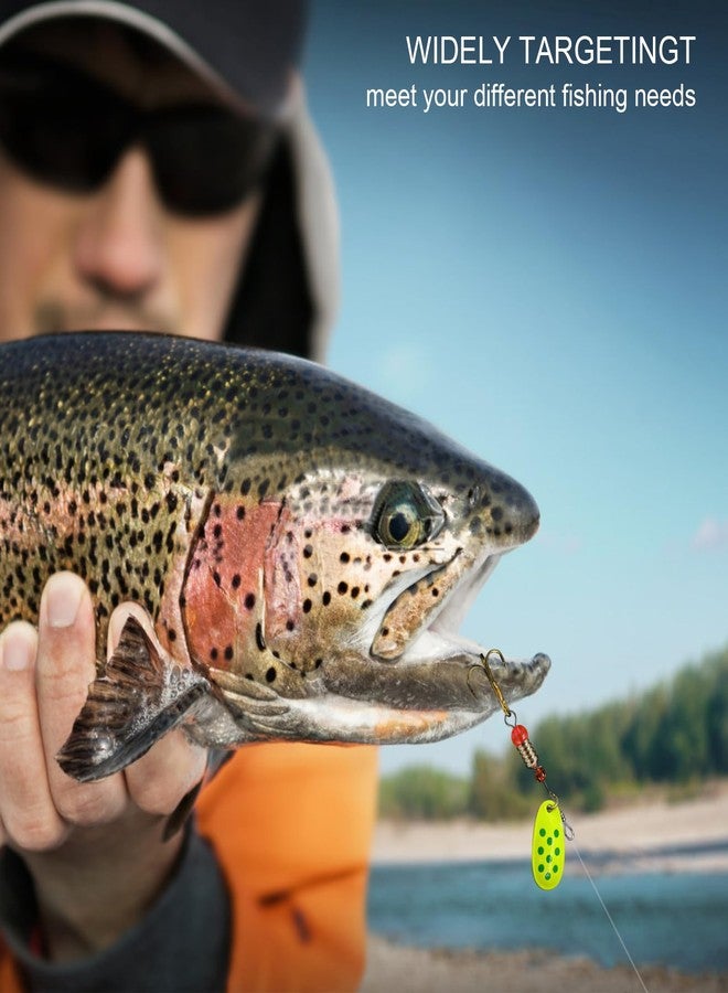 SANWEAL Deadly Rooster Tail Fishing Lures - High-Efficiency Trout Lures with Brass Spinner, Includes 10 Trout Lures in Multiple Colors and Sizes - Image 4