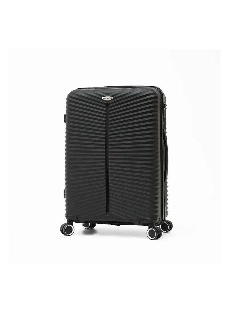 ترافلايت Hardshell Luggage Trolley Bag 3 Pieces Set,Black (S-20",M-24",L-28")