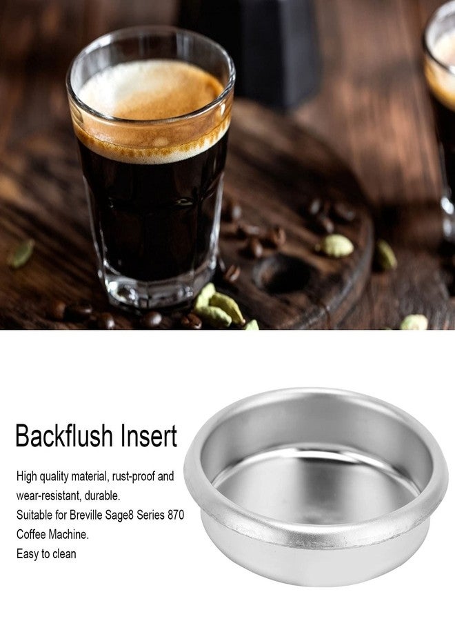 Kodrily 54mm Coffee Machine Backflush Insert Filter, Stainless Steel Blind Filter Back Flush Disk, Backflush Washing Disc Accessories Replacement for Breville Sage8 Series 870 - Image 2