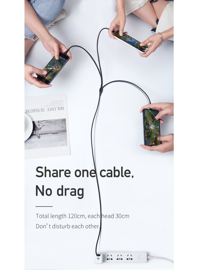 مكدودو Mcdodo كابل شحن متعدد 3 في 1 (Lightning + Micro + Type-C) 1.2 متر (بحد أقصى 3A) - Image 5