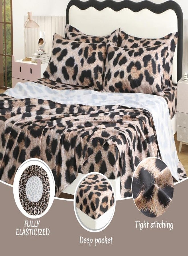 SDY 7PCS Leopard Queen Comforter Set, Animal Print Comforter Set Queen,Soft Cheetah Print Leopard Print Bedding Comforter Set Queen, Bedroom Comforter Sets Queen for Kids, Toddler, Girls, Boys - Image 5