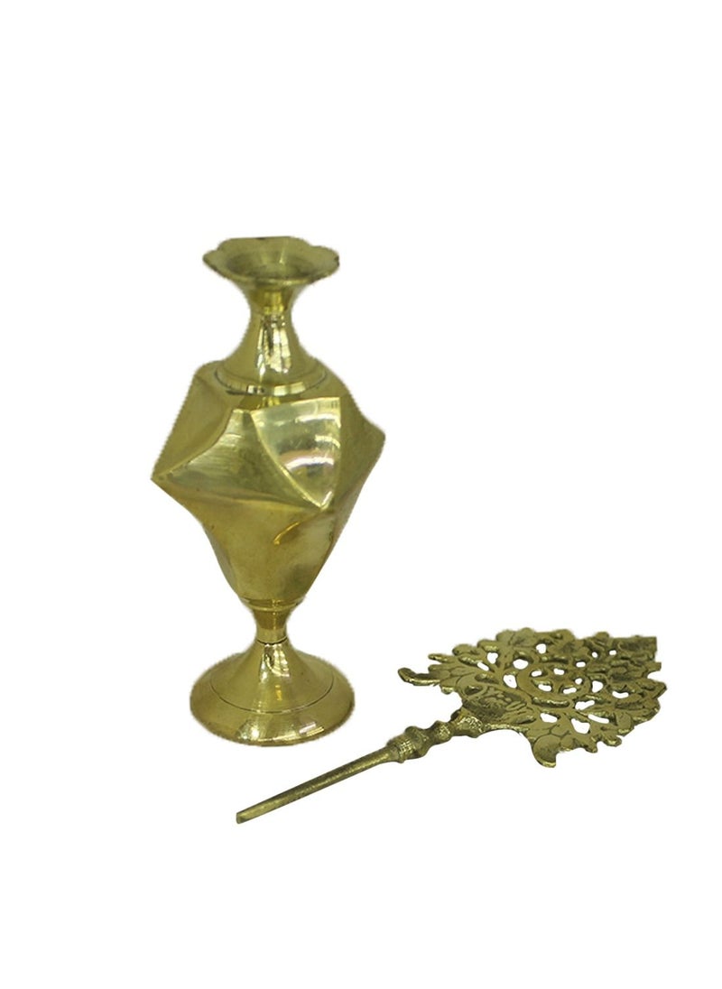Generic - Brass Arabic Design Surma dani | Kohl Pot | Kajal Pot | Eye Liner - Image 1
