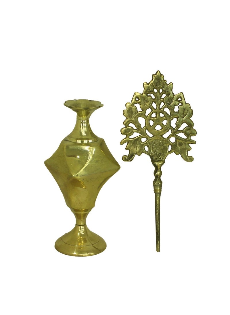 Generic - Brass Arabic Design Surma dani | Kohl Pot | Kajal Pot | Eye Liner - Image 1