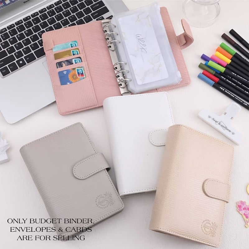 Grey A6 Budget Binder With 8 Envelopes Money Organization System - Image 5
