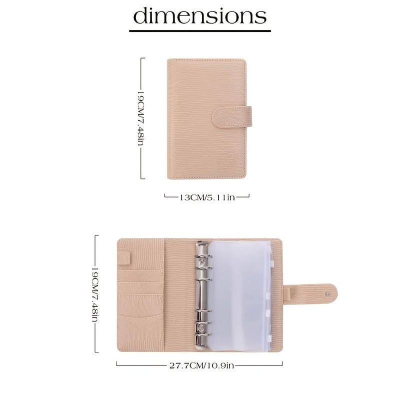 Grey A6 Budget Binder With 8 Envelopes Money Organization System - Image 2