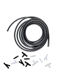2pc Windshield Washer Hose Kit, 4 Meter Washer Fluid Hose with 12 Pcs Hose Connectors, Easy Cleaning Guaranteed,Suitable for Most Car Windshield Washer Tubing