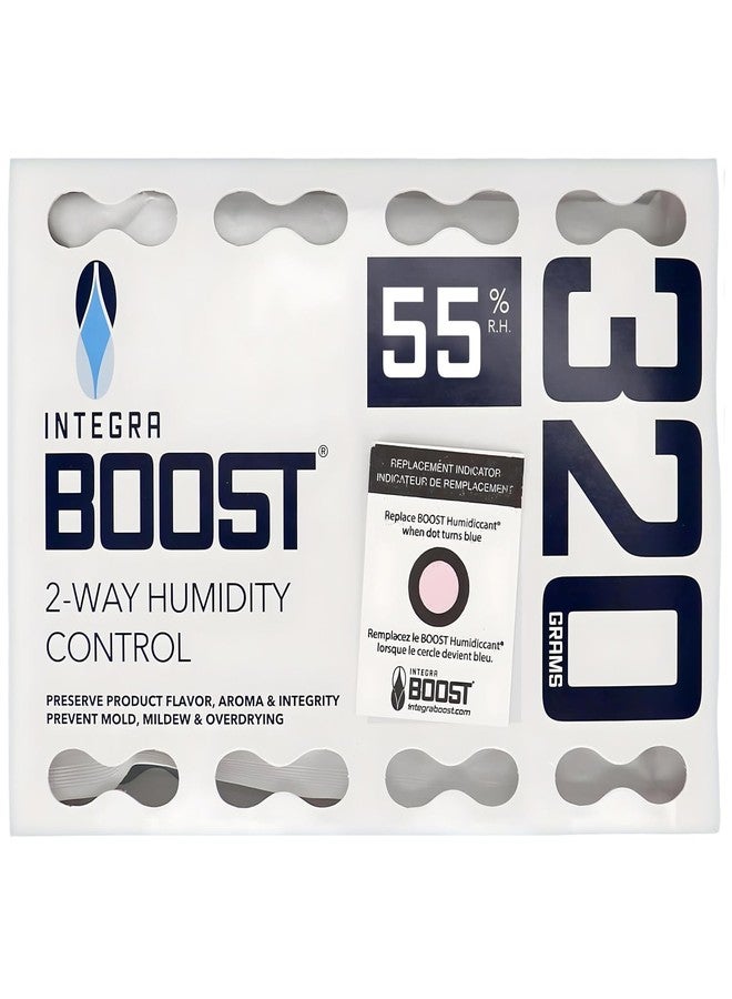 Integra Boost أكياس التحكم بالرطوبة ثنائية الاتجاه من إنتغرا بوست، 55% رطوبة نسبية - حجم 320 غرام لتخزين 80 أونصة - عبوة واحدة | ماصات رطوبة للحاويات الكبيرة - أكياس مرطبة لمواد المؤن والأعشاب والتوابل - Image 1