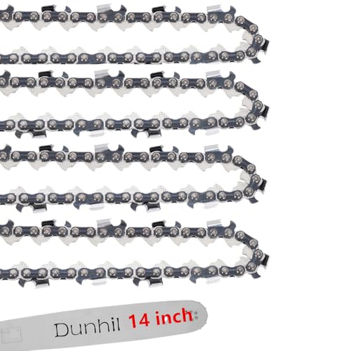 Dunhil 4-Pack 14 inch Chainsaw Chains 3/8" LP Pitch 050'' Gauge 52 Drive Links for Husqvarna 120i, 135, for Echo CS-310, for Ryobi RY3714, for Makita XCU11Z, for Remington RM4214 - Image 1