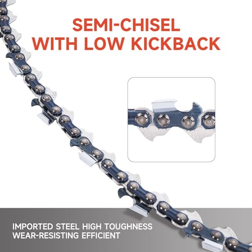 Dunhil 4-Pack 14 inch Chainsaw Chains 3/8" LP Pitch 050'' Gauge 52 Drive Links for Husqvarna 120i, 135, for Echo CS-310, for Ryobi RY3714, for Makita XCU11Z, for Remington RM4214 - Image 3