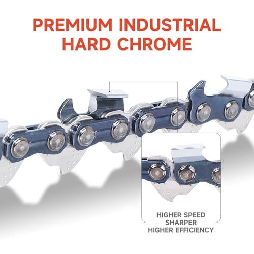 Dunhil 4-Pack 14 inch Chainsaw Chains 3/8" LP Pitch 050'' Gauge 52 Drive Links for Husqvarna 120i, 135, for Echo CS-310, for Ryobi RY3714, for Makita XCU11Z, for Remington RM4214 - Image 4