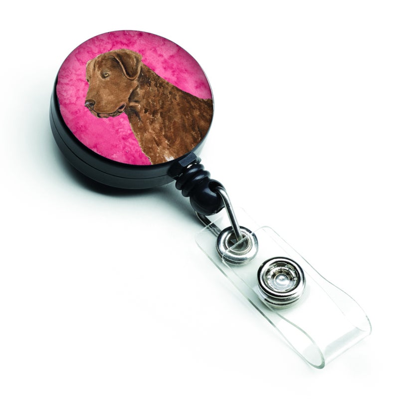 Caroline's Treasures Chesapeake Bay Retriever Retractable Badge Reel or ID Holder with Clip (SS4807-PK-BR)