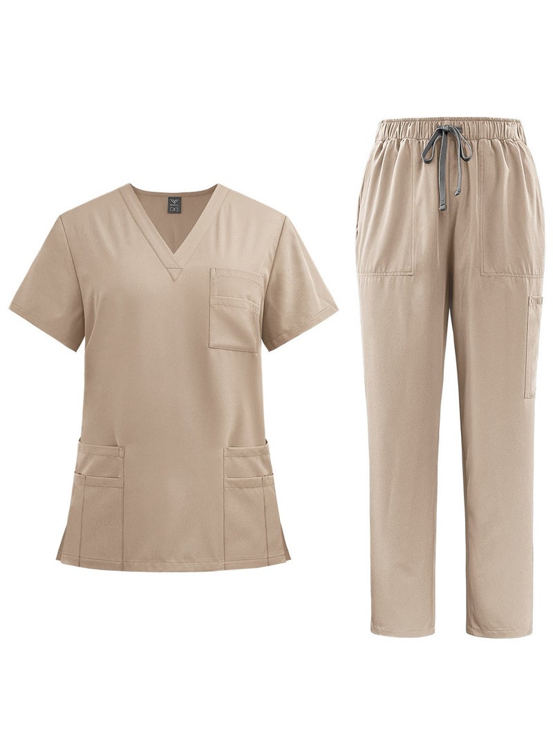 KUYING New V-neck Split Style Medical Work Uniform  - Image 1