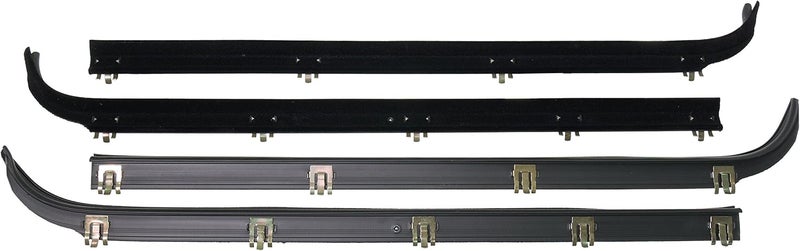APDTY 134003 Rubber Weatherstrip Dew Wipe Set for Ford Vehicles - Image 1