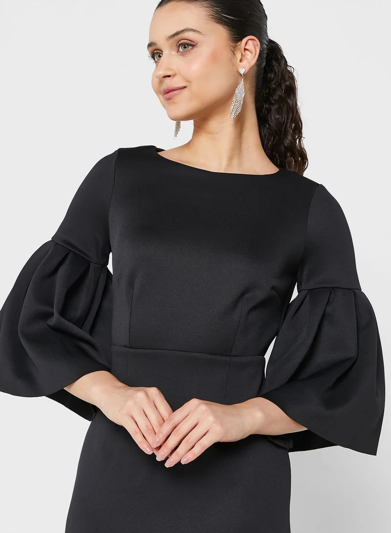 RIVER ISLAND Bell Sleeve Bodycon Dress