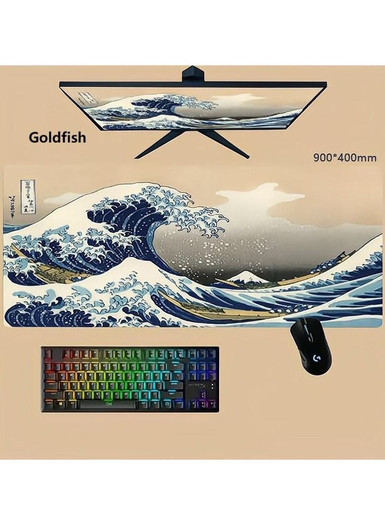 Goldfish لوحة ماوس متحركة كبيرة الحجم 400 مم * 900 مم