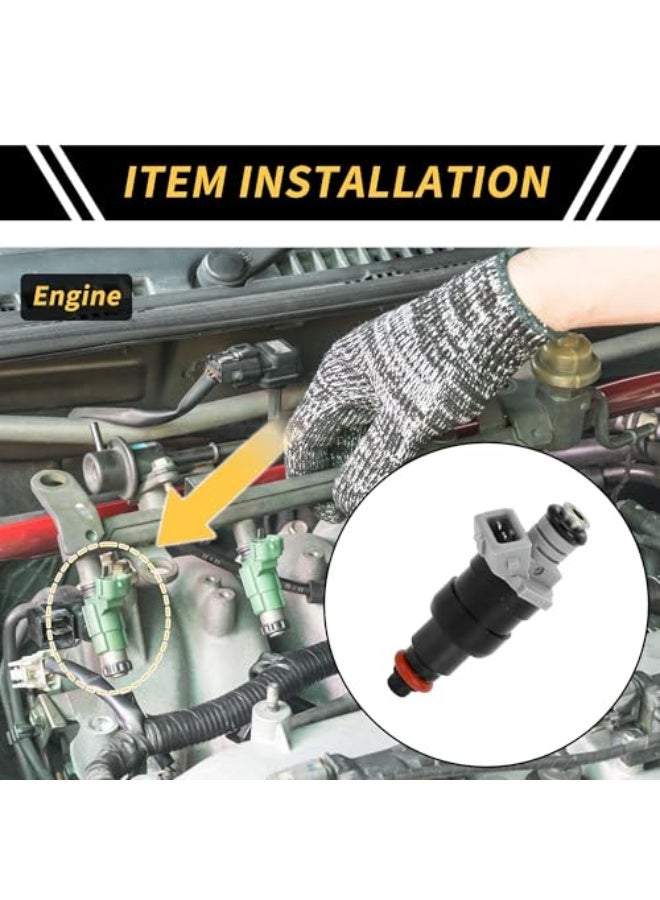 REPAIROCK 1 Pc Fuel Injector for Dodge for Ram 1500 1996-1999 Engine Fuel Injection Nozzle No.53030778 1 Holes Plastic Black - Image 2