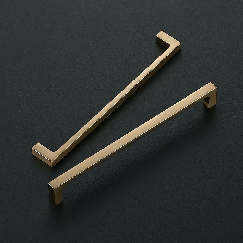 Ravinte 5 Pack Solid 7-1/2 Inch Square Cabinet Handles - Champagne Bronze Pulls for Drawers and Kitchen Cabinets - Hardware Handles - Image 2