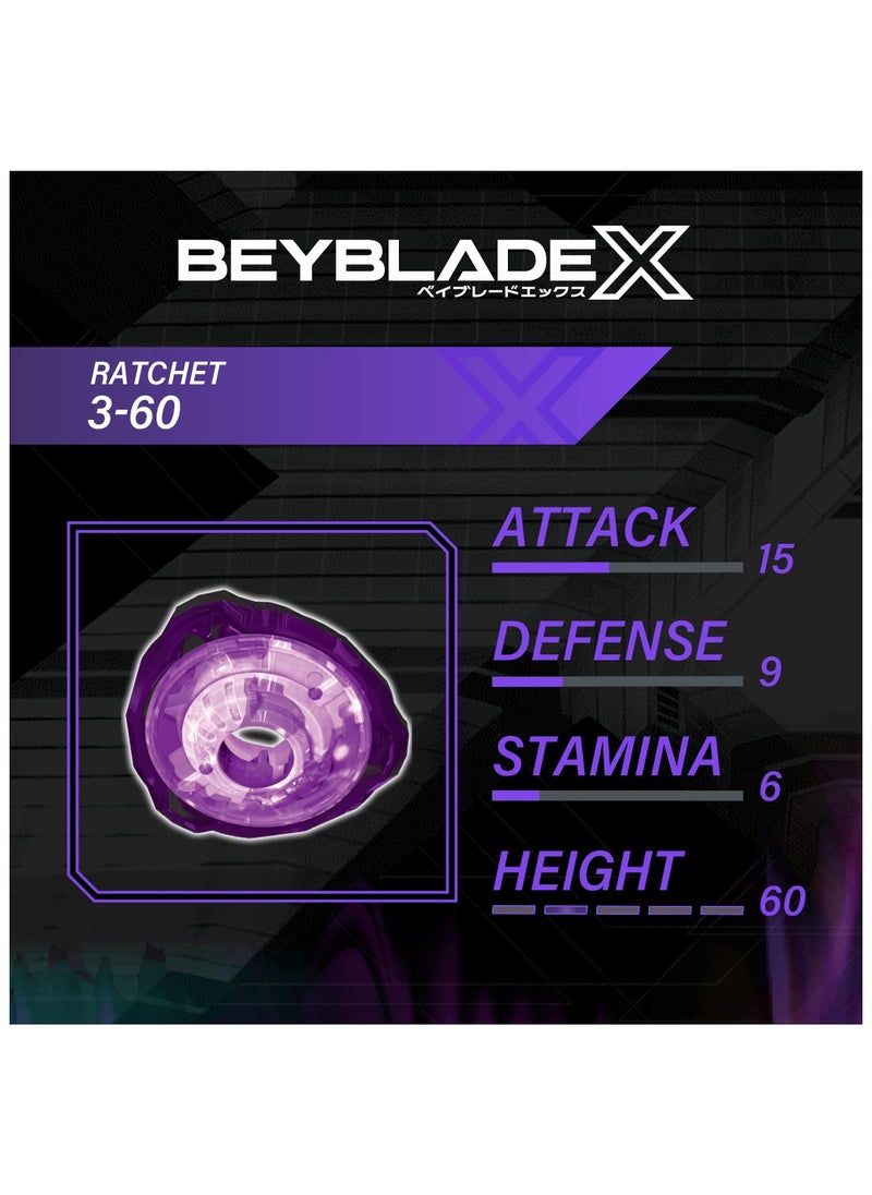 BEYBATTLE BURST - Beyblade X Keel Shark 3-60Lf | Right Spinning Attack Type Top | Takara Tomy-designed Beyblade X | Gift for Beyblade Lovers and Kids - Image 1