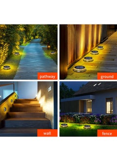 NIBEMINENT Water Resistant LED Solar Deck Light Yellow  - Image 2