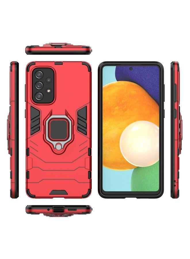 S-TOP Case For Samsung Galaxy A73 5G PC + TPU Phone Case with Magnetic Ring Holder - Image 3