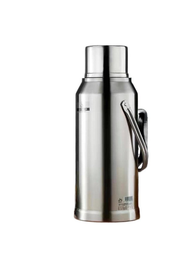 Stainless Steel Thermos Household Student Thermos Bottle Thermos Commercial Restaurant Hotel Large Capacity Thermos Bottle Thermos-Color:3.3l (8 Pounds) Flat Cover Glamor Red-Capacity:304 Stainless Steel Extra Thick Model [three-year Warranty] - Image 4