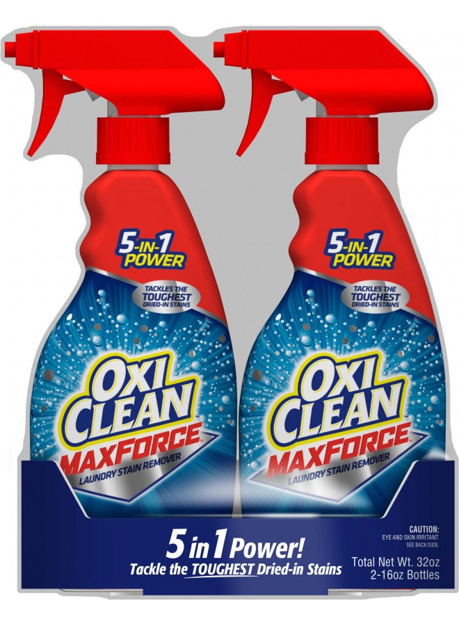 OxiClean MaxForce Laundry Stain Remover, 16 Fl. oz. Twin Pack - Image 1