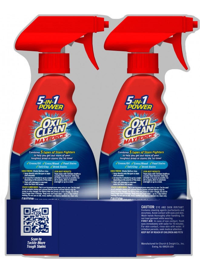 OxiClean MaxForce Laundry Stain Remover, 16 Fl. oz. Twin Pack - Image 2